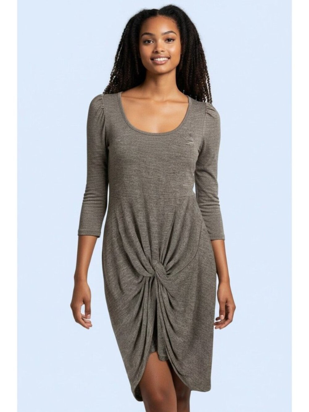 FEW MODA New York comfortable gray twist shirt dress sz XS